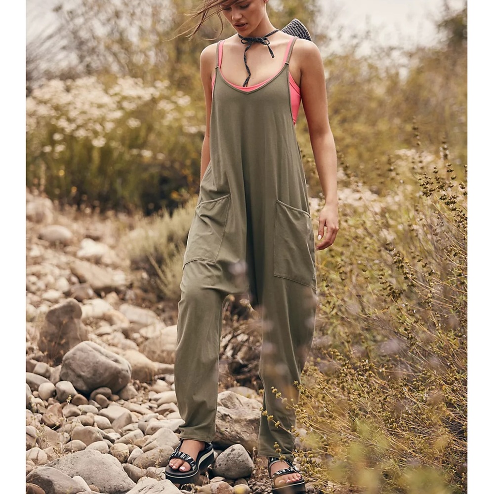 Free People Hot Shot Onesie in Seagrass Size Small